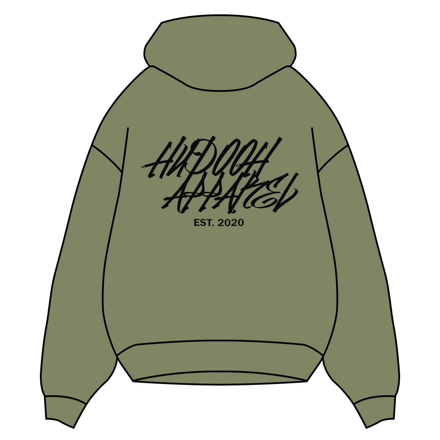 Embroidered "Bubble Graffiti" Hoodie
