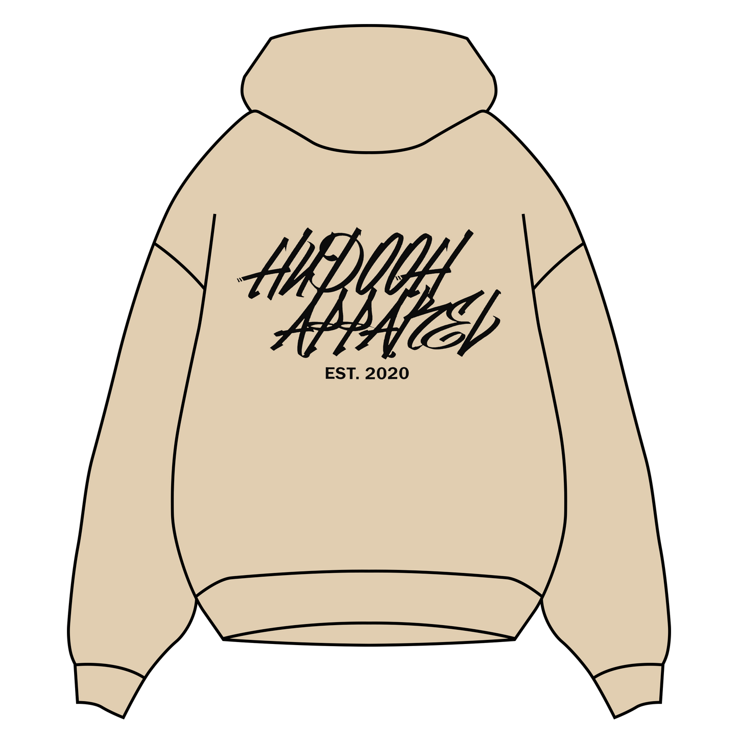 Embroidered "Bubble Graffiti" Hoodie